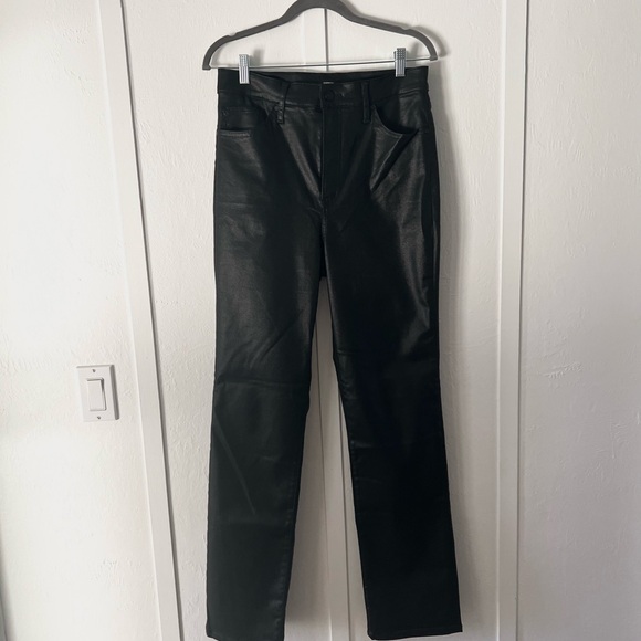 🎯 3 for 30🎯Express Super High Waisted Black Coated ‘90s Slim Jeans Size 10Long - Picture 8 of 8